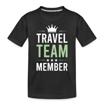 Travel Team - Kinder Premium Bio T-Shirt - Schwarz - Vorne