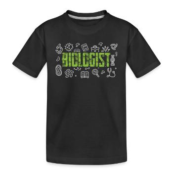 Biologie Profession Biologie Professeur de biologie - T-shirt bio Premium Enfant - noir - Devant