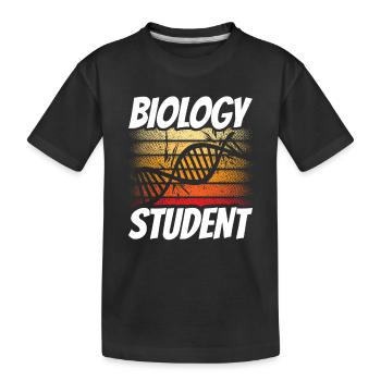 Étudiant en biologie Étudiant en biologie Profession de biologiste - T-shirt bio Premium Enfant - noir - Devant