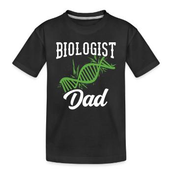 Biologiste Papa Professeur de biologie Biologiste Biologie - T-shirt bio Premium Enfant - noir - Devant