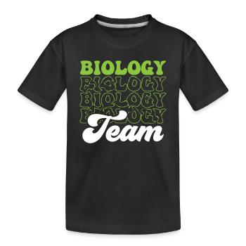 Équipe de biologie Biologiste Biologiste Professeur de biologie - T-shirt bio Premium Enfant - noir - Devant