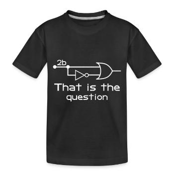Être ou ne pas être ingénieur électricien circuit - T-shirt bio Premium Enfant - noir - Devant