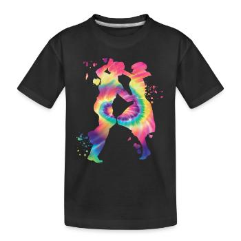 Tanzen Swing 60s Boogie Woogie - Kinder Premium Bio T-Shirt - Schwarz - Vorne