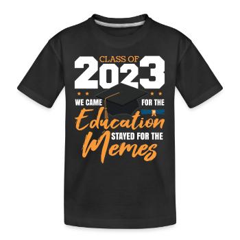 Classe de 2023 Graduation College Senior Degree - T-shirt bio Premium Enfant - noir - Devant