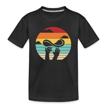 Retro Pizza Plateau Pizza Pizza Four Pizza Lover - T-shirt bio Premium Enfant - noir - Devant