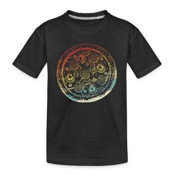 Retro Pizza Plateau Pizza Pizza Four Pizza Lover - T-shirt bio Premium Enfant - noir - Devant