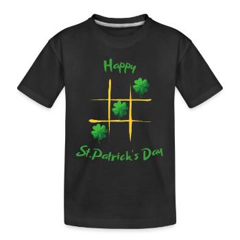 Membre chanceux de la Saint-Patrick - T-shirt bio Premium Enfant - noir - Devant