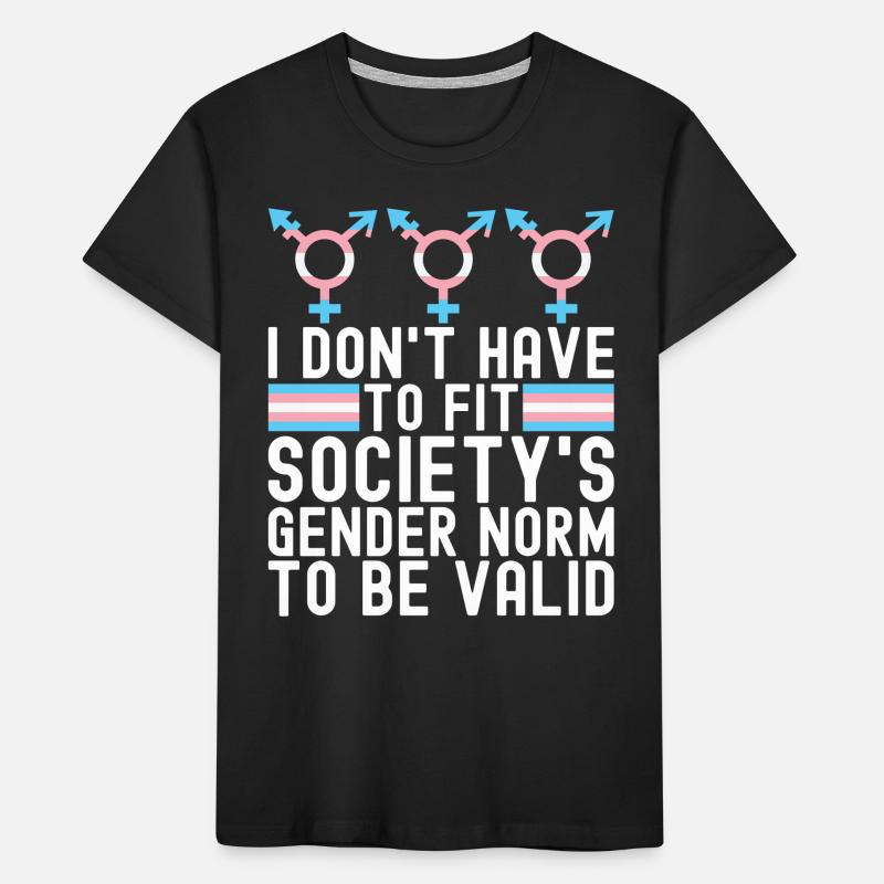 Transgender Trans LGBTQ Kinder Premium Bio T-Shirt