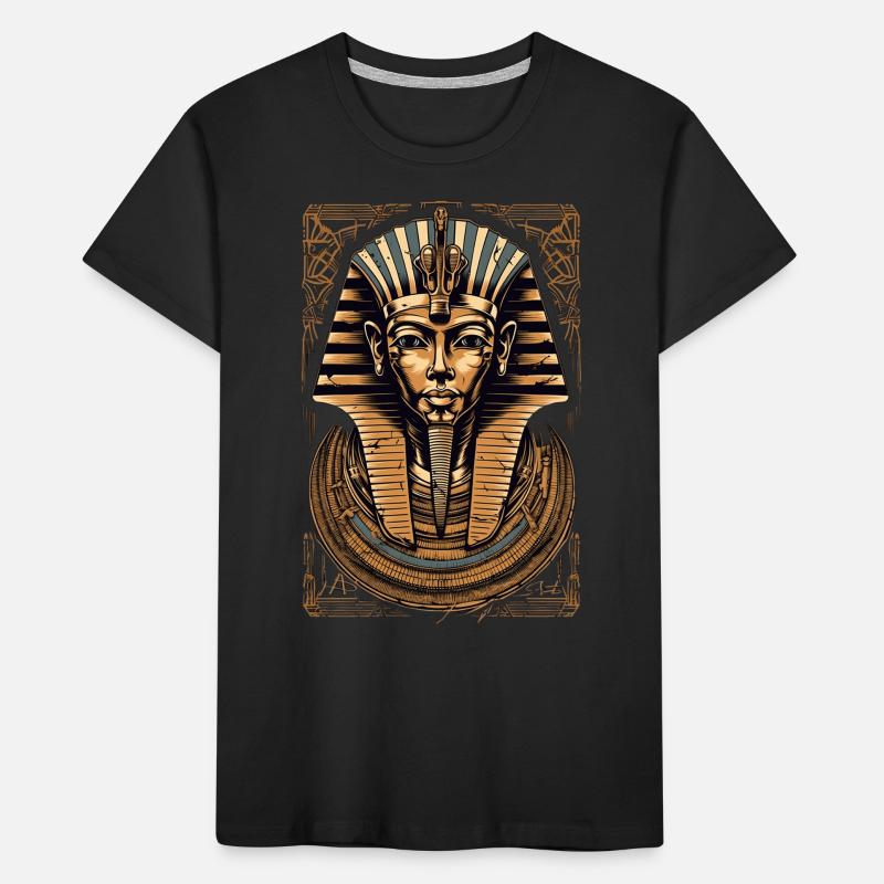 Pharaoh Egypt Death Mask Gift Kids' Premium Organic T-Shirt
