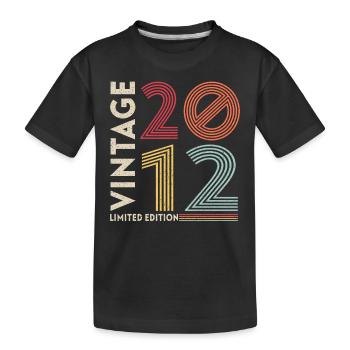 2012 Unique - Kids' Premium Organic T-Shirt - black - Front