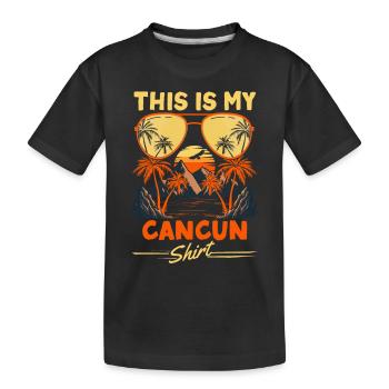 Ceci est ma chemise Cancun Travel Vacation Mexique - T-shirt bio Premium Enfant - noir - Devant