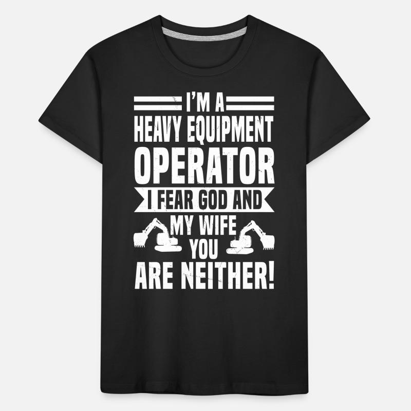 Heavy machine operators Kids' Premium Organic T-Shirt