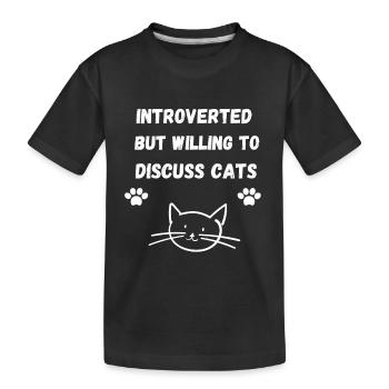 Chat gris étoiles Jayfeather Hérétique - T-shirt bio Premium Enfant - noir - Devant