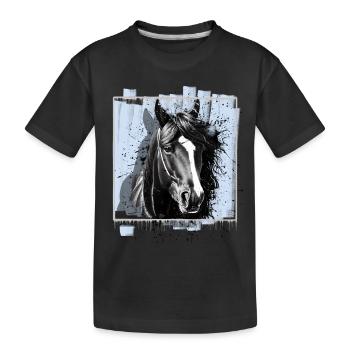 Cheval - T-shirt bio Premium Enfant - noir - Devant