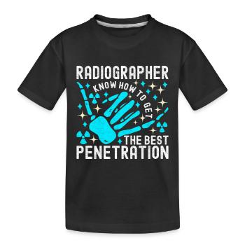 Radiologie Radiologe - Kinder Premium Bio T-Shirt - Schwarz - Vorne