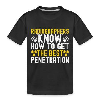Radiologie Radiologe - Kinder Premium Bio T-Shirt - Schwarz - Vorne