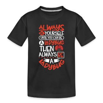 Coccinelle Coccinelle Entomologie Insectes - T-shirt bio Premium Enfant - noir - Devant