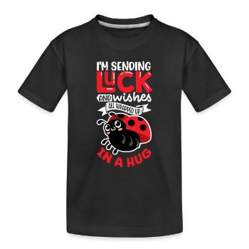 Coccinelle Coccinelle Entomologie Insectes - T-shirt bio Premium Enfant - noir - Devant