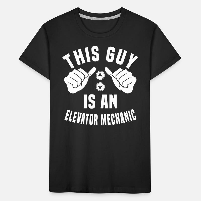 Funny Elevator Technician Gift Kids' Premium Organic T-Shirt