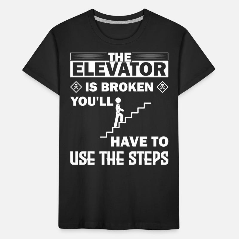 Elevator Button Just a boy who loves elevator Kids' Premium Organic T-Shirt