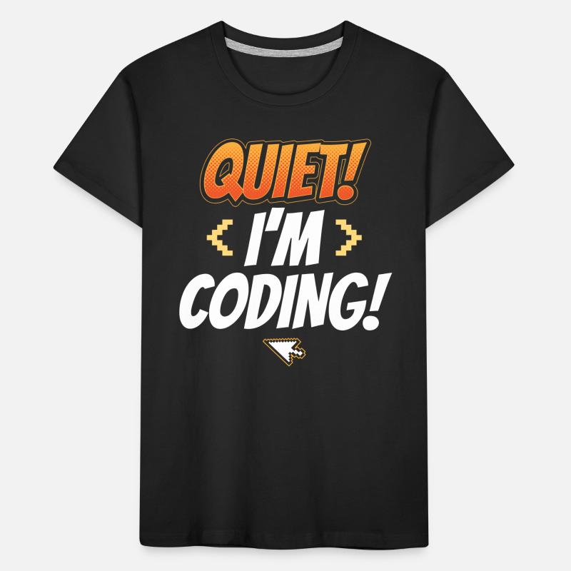 Programmation Silent I Programmation Codeur Programmation T-shirt bio Premium Enfant
