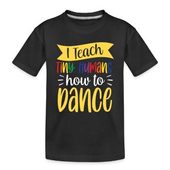 J’apprends aux petits à danser - T-shirt bio Premium Enfant - noir - Devant