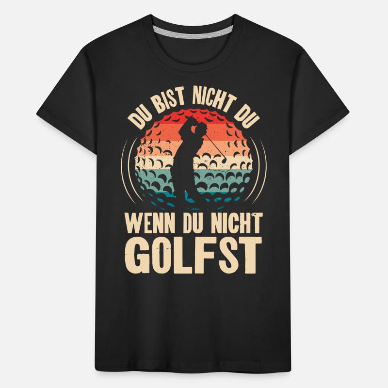 Golf Golfer Kinder Premium Bio T-Shirt