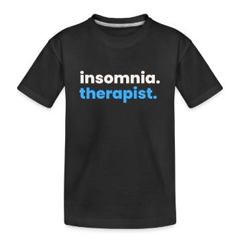 Meilleur vendeur de matelas de lit Docteur - T-shirt bio Premium Enfant - noir - Devant