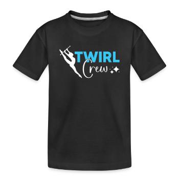 Majorette dancer drum major - Kids' Premium Organic T-Shirt - black - Front