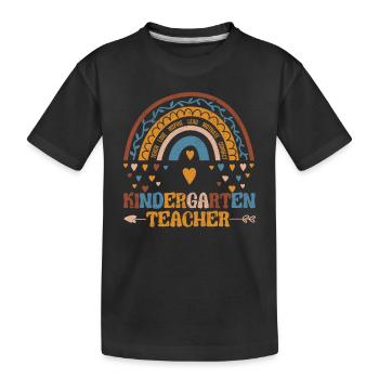 Enseignante de maternelle drôle Enseigner l’amour Inspirer - T-shirt bio Premium Enfant - noir - Devant