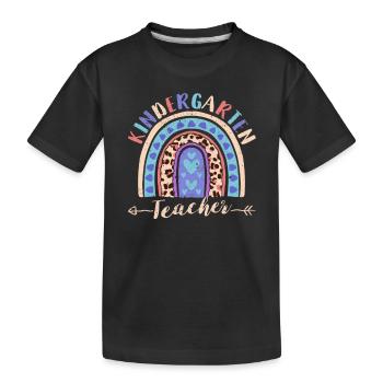 Enseignante de maternelle drôle Enseigner l’amour Inspirer - T-shirt bio Premium Enfant - noir - Devant