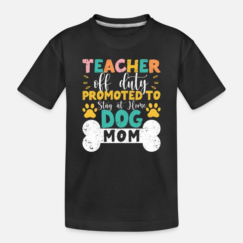 Un enseignant en congé devient un chien de maison - T-shirt bio Premium Enfant - noir