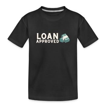 Loan Heartbeat - Loan Officer Mortgage Broker - Kinder Premium Bio T-Shirt - Schwarz - Vorne