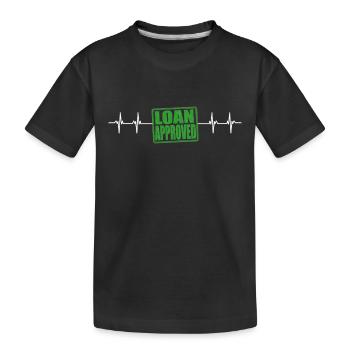 Loan Heartbeat - Loan Officer Mortgage Broker - Kinder Premium Bio T-Shirt - Schwarz - Vorne