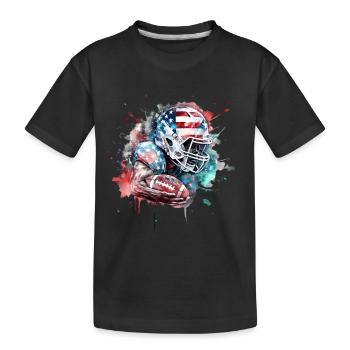 American Football Sport Présent - T-shirt bio Premium Enfant - noir - Devant