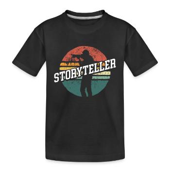 Cinéaste Conteur Coloré - T-shirt bio Premium Enfant - noir - Devant