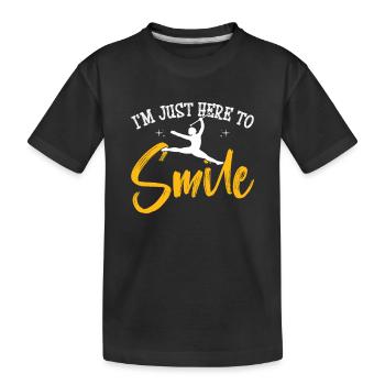 Majorette dancer drum major - Kids' Premium Organic T-Shirt - black - Front