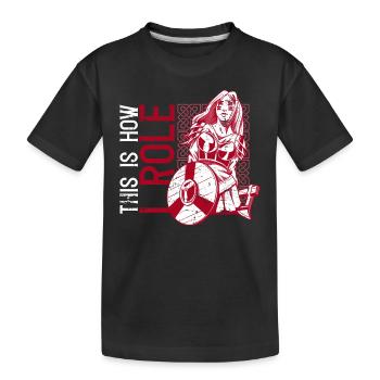 Rpg-rollenspiele Und Larping - T-shirt bio Premium Enfant - noir - Devant