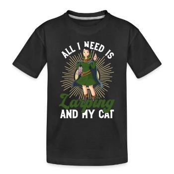 Larping Und Rollenspiele - Kinder Premium Bio T-Shirt - Schwarz - Vorne