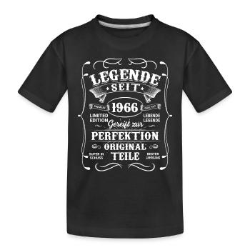 Generation 1966 - Kinder Premium Bio T-Shirt - Schwarz - Vorne