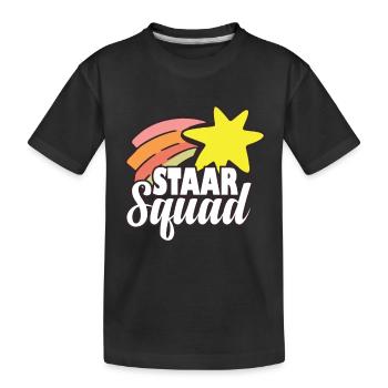 Funny Staar Squad Test Day Teacher Exam Day - Kinder Premium Bio T-Shirt - Schwarz - Vorne