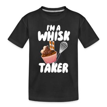 Ich bin ein Schneebesenschwinger - Kinder Premium Bio T-Shirt - Schwarz - Vorne
