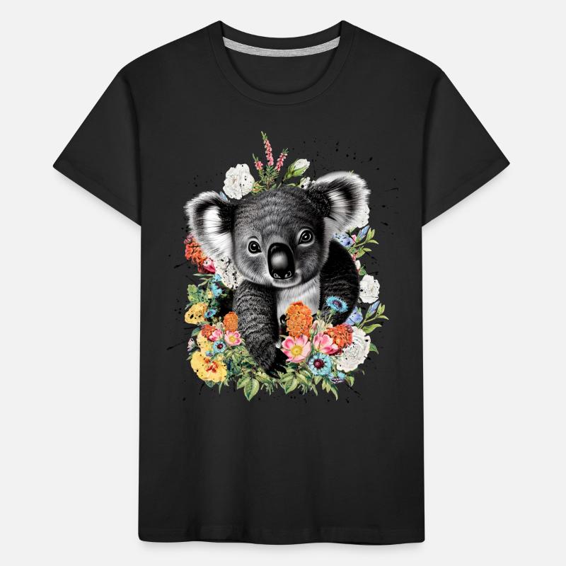 Fleurs de koala T-shirt bio Premium Enfant