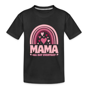 Fête des mères - Maman tous les jours... - T-shirt bio Premium Enfant - noir - Devant