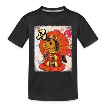 Jahr Des Pferdes Mondneujahrsfest Chinesisches - Kinder Premium Bio T-Shirt - Schwarz - Vorne