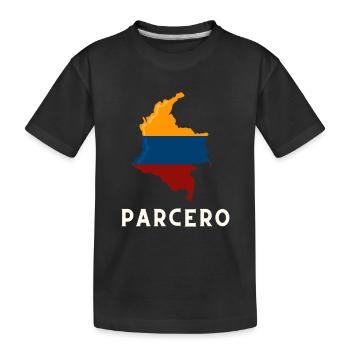 Parcero Colombia Colombian Cartagena Medellin And - Kinder Premium Bio T-Shirt - Schwarz - Vorne