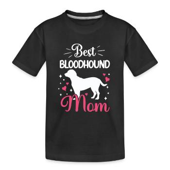 Meilleure maman de lévrier hanovrien - T-shirt bio Premium Enfant - noir - Devant