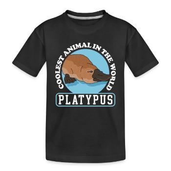 Ornithorynque Cadeau Ornithorynque - T-shirt bio Premium Enfant - noir - Devant