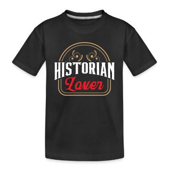 Amateur d’histoire Histoire Profession d’historien - T-shirt bio Premium Enfant - noir - Devant