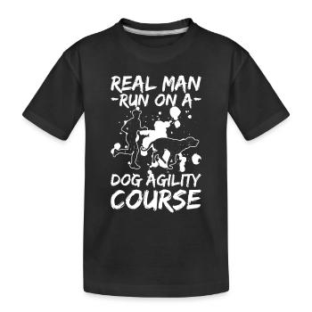 Hunde-agility-trainingsdesign Für Hundebesitzer - Kids' Premium Organic T-Shirt - black - Front